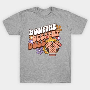 Bonfire Dessert Boss S'mores Camping T-Shirt